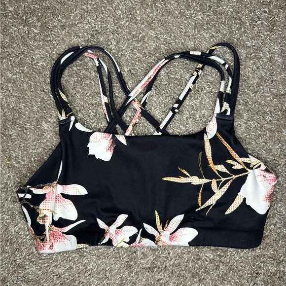 Athleta Hyper Focused Floral Print Bra In Powervita - Picture 2 of 5